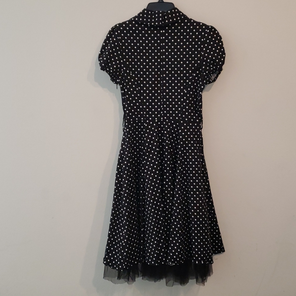 HEARTS & ROSES 1950's POLKA DOT DRESS - Picture 8 of 9